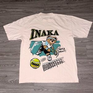 Inaka Power Cream Tennis Teddy Bear T-Shirt